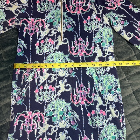 Lilly Pulitzer UPF 50+ Skipper Dress Pop Up Monkey Trouble Pockets 1/2 Zip 🧜♀️ - Picture 7 of 8